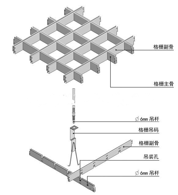 鋁格柵吊頂